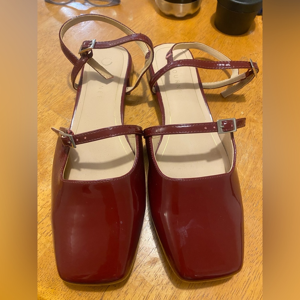 Journey Burgundy Gretchenn Slingbacks 10WW Officecore